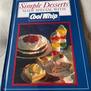Vintage 1994 Cool Whip “Simple Desserts” Hardcover Cookbook